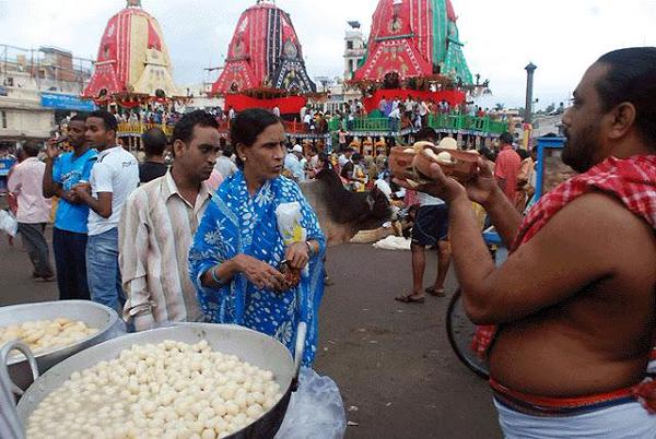 Rasagola during Rathjatra